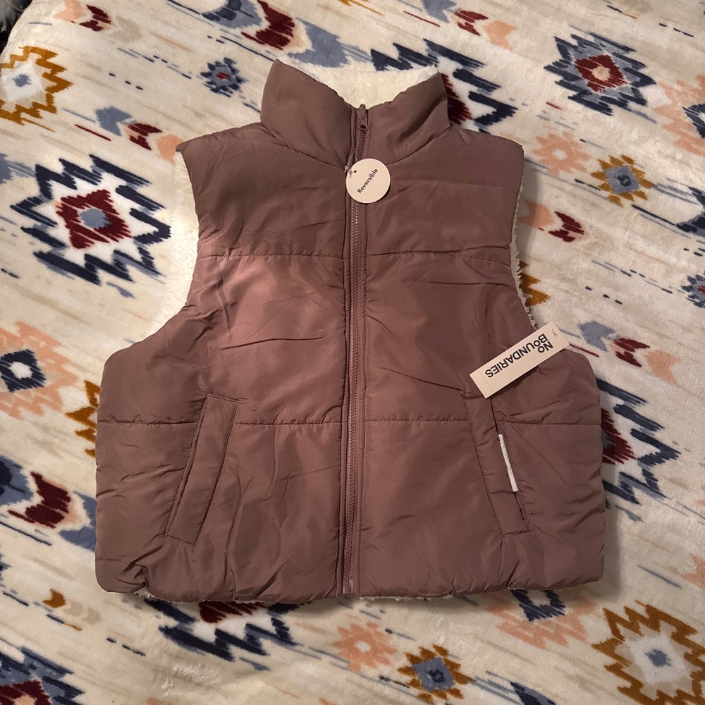 Warm Reversible Winter Vest